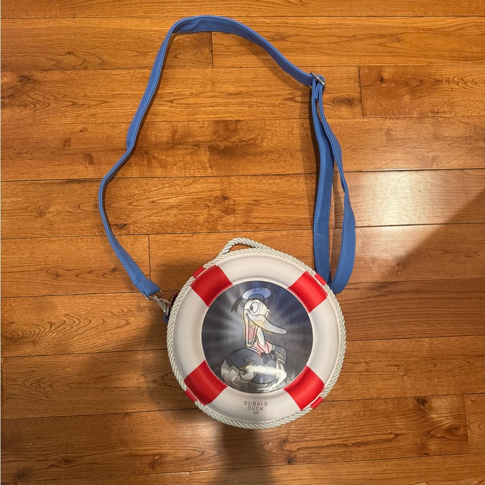 Disney Red and White Crossbody Bag with Nautical Design